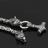 Viking Wolf-shaped Titanium Steel Pendant Necklace