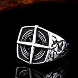 Men's Vintage Alloy Ring Silver