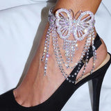 Exquisite Fairy Butterfly Tassel Bracelet Rhinestone Arm Chain