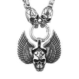Skull Titanium Steel Pendant Stainless Steel Necklace Ornament