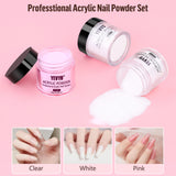 Acrylic Nail Kit With Drill, 4 Colors Gel Polish Beginners