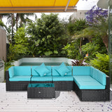 7-Piece Wicker Patio