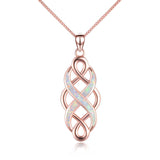 Sterling Silver Irish Celtic Knot Infinity Love Necklace Gift