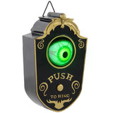 Halloween Decoration, Animation Doorbell With Simulation Light-up Eyeball,