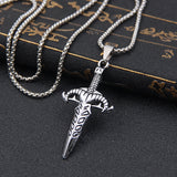 Titanium Steel Chain Pendant Necklace