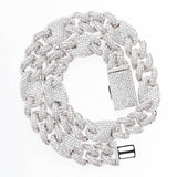 Full Zircon Big Box Necklace