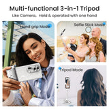 Phone Selfie Tripod Small With Remote - 3 In 1