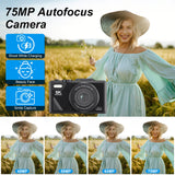 Digital Camera 1Pc 5K 75MP