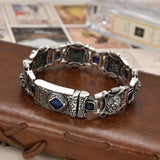 Sterling Silver LION Zircon Bracelet