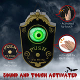 Halloween Decoration, Animation Doorbell With Simulation Light-up Eyeball,