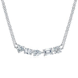Moissanite S925 Sterling Silver And Platinum Plating