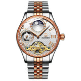 Mechanical Skeleton Waterproof Stainless Steel Watch