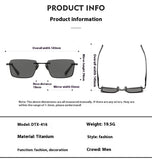 UV-proof Pure Titanium DTX416 With Myopic Glasses