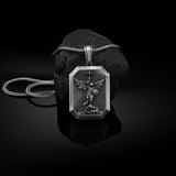 Holy Angel Guardian Tag Necklace