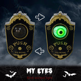 Halloween Decoration, Animation Doorbell With Simulation Light-up Eyeball,