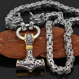 Viking Wolf-shaped Titanium Steel Pendant Necklace