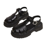 Sandals Summer New Style Back Empty Buckle Front Toe Cap Hollowed Women's Shoes