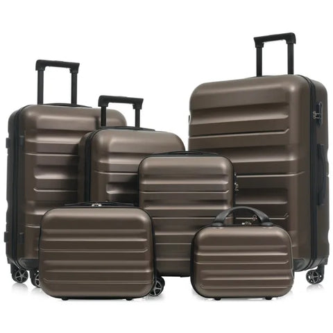 6-Piece ABS Hardshell Luggage Set - Lightweight & Durable