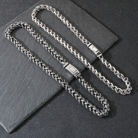 Twist Men's Titanium Steel Necklace
