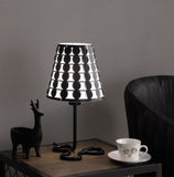 16' Traci Black Geometric Metal Table Lamp
