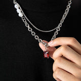 Men's Titanium Steel Layered Necklace