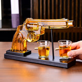 Gifts For  Dad, 10 Oz Whiskey Gun Decanter Set  2 Bullet Glasses