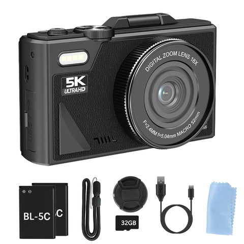 Digital Camera 1Pc 5K 75MP