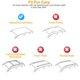 47.24in Universal Top Roof Rack Cross Bar Cargo Carrier