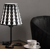 16' Traci Black Geometric Metal Table Lamp