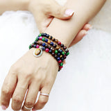 108 Pendants Necklace Bracelet Natural Stone Meditation