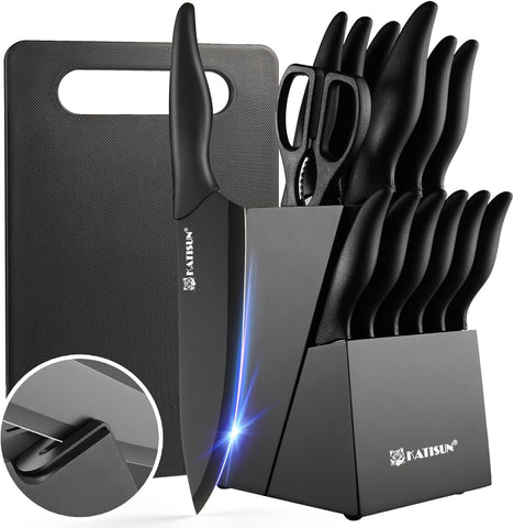 German High Quality Stainless Steel 16 Piece Kitchen Knife Set