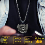 Tiger Pendant  Titanium Steel