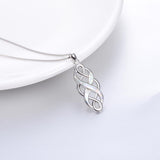 Sterling Silver Irish Celtic Knot Infinity Love Necklace Gift