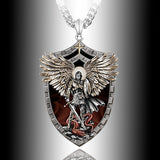 Warrior Guardian Holy Angel St. Michaels Pendant Necklace