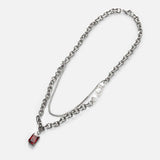 Men's Titanium Steel Layered Necklace