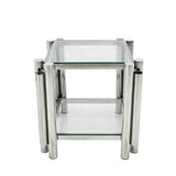 Modern Stainless Steel Coffee Table Set Set Of 3