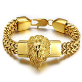 Stainless Steel Titanium Steel Lion Head