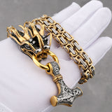 Titanium Steel Pendant Dragon Head Chain