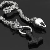 Viking Wolf-shaped Titanium Steel Pendant Necklace