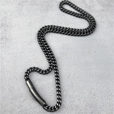 Square Keel Chain Titanium Steel Necklace