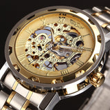 Manual Mechanical Watch (Gold Band)