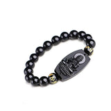 Buddha Obsidian Bracelet