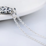 Human Heart Pendant 925 Silver Necklace