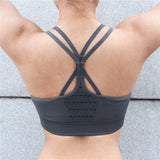 Seamless Hollow Out Fitness Gym Bra