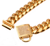 Cuban Link Dog Collar Stainless Steel