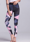 Women Elastic Printed Yoga Pants