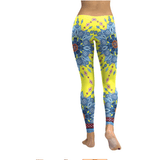 Starburst Mandala Flower Yoga Pants