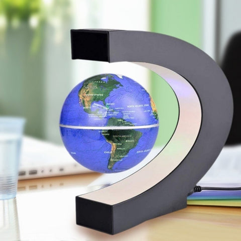 C-shaped 3 inch golden English ball Maglev globe