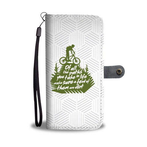 Mountain Bike "Take Dirt Paths" - Wallet Case
