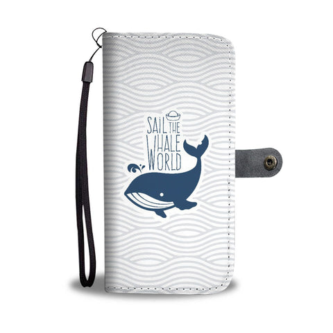 "Sail the Whale World"  Wallet Case